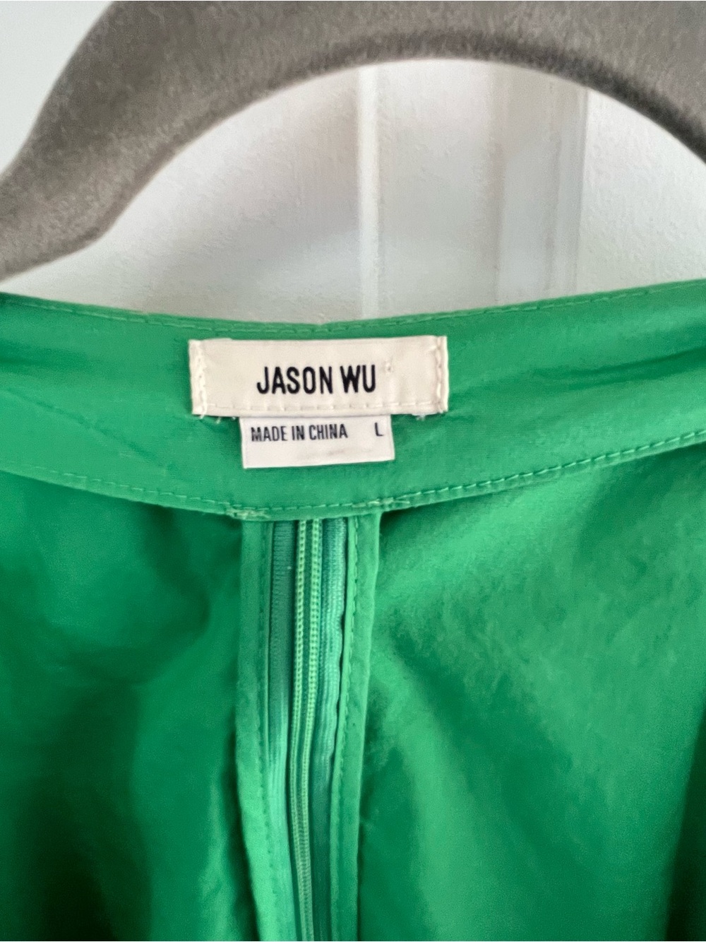 Jason Wu Vividian Green Cotton Poplin Cutout Mini Vacation Dress SZ L - Picture 7 of 14